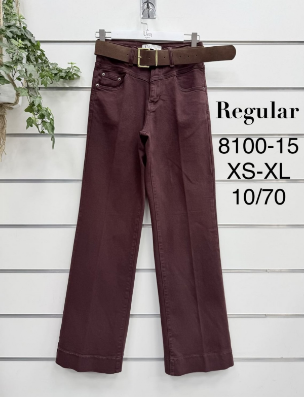 Spodnie damskie jeansy Roz XS-XL, 1 Kolor Paczka 12 szt